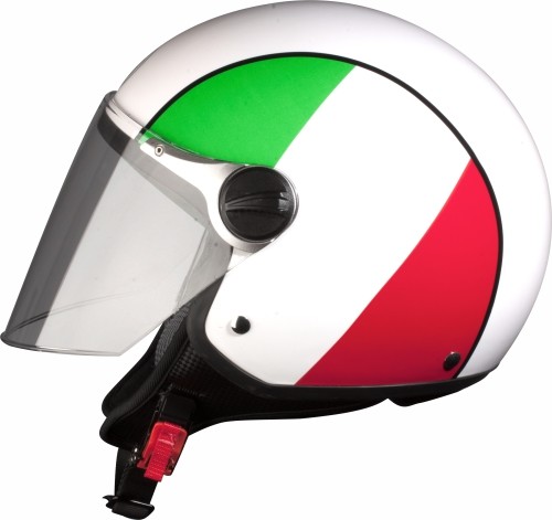 CASCO MOTO 710 Special DEMI JET BANDIERA ITALY | eBay
