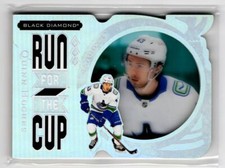 2021-22 Upper Deck Black Diamond Run For The Cup Quinn Hughes /99 Vancouver