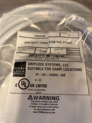 Grip Lock (ZACFP120) Aircraft Cable for the PTNSL
