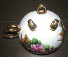 VINTAGE Royal Albert Crown China England Cup & Saucer 6241 Floral Roses 3 Footed — photo 7