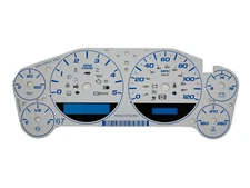 White Gauge Face Overlay for 2008 - 2013 Silverado Sierra Diesel Gauge Clusters