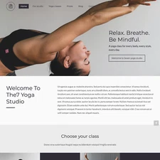 Yoga Studio Website Design with Free VPS Web Hosting and Installation
