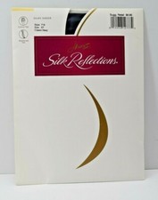 Hanes Silk Reflections Silky Sheer Control Top Reinforced Toe EF NAVY Style 718