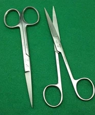 2 O.R Dressing Operating Scissors  SHARP/SHARP 5.5" ROUND PATTERN SURGICAL INST