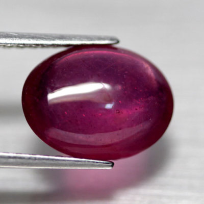AAA RUBINO NATURALE - NATURAL RUBY CT 6.18  VS1 PINKISH  RED COLOR CABOCHON CUT 