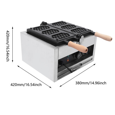 1400W 3 Waffles Electric Waffle Maker Commercial Honeycomb Shape Waffle Maker