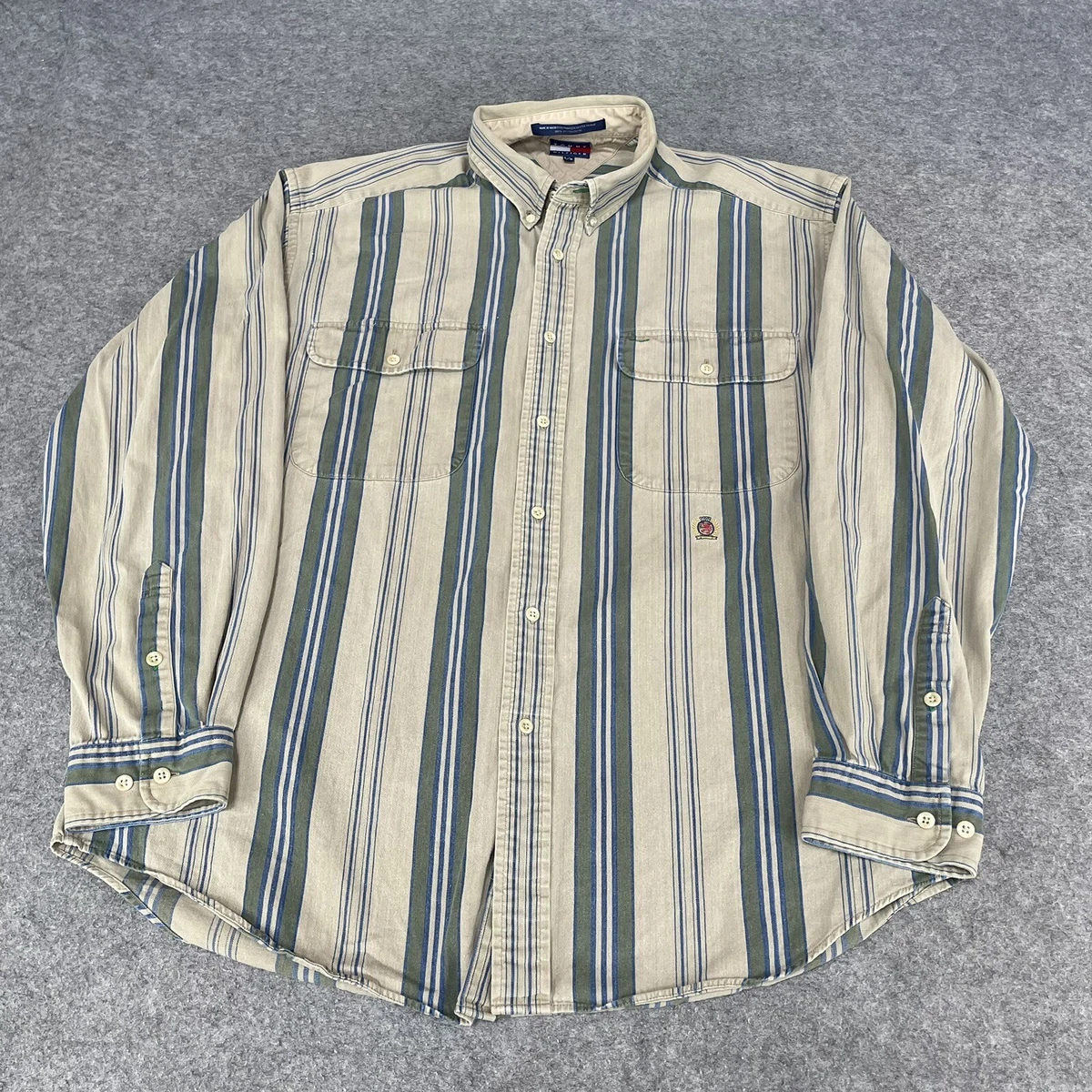 Vintage tommy best sale hilfiger shirt mens