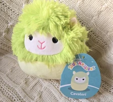 Squishmallows Cavaleri Green Alpaca Llama Lamb 5" NWT Spring Easter NEW w Tags P