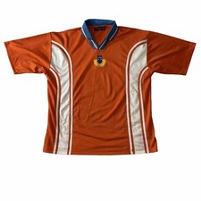 VINTAGE ARAB KUWAIT MIDDLE EAST FOOTBALL JERSEY  SOCCER JERSEY SZ XL ORANGE