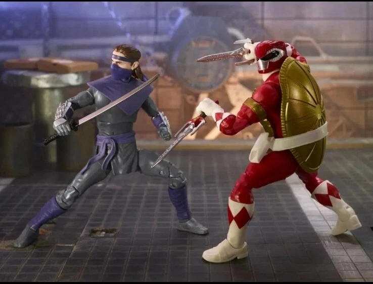 Figura Hasbro Lightning Power Rangers TMNT TORTUGA Rafael y Foot Soldier Tommy Foto 2 de 4
