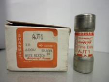 New Lot Gould Shawmut AJT1 1 Amp Fuses Class J LPJ 1 600 Volts NIB