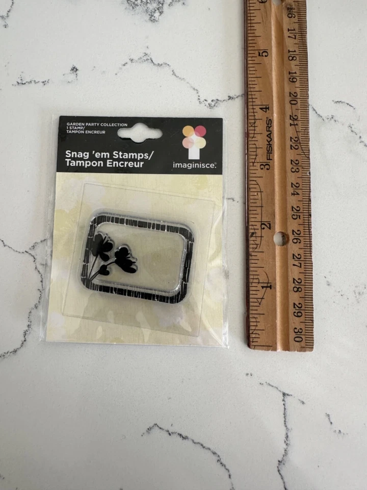 Imaginisce花园派对收藏Snag'em邮票“花框”剪贴簿 — 第 3/4 张图片