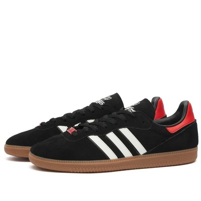 Adidas x 100 Thieves Palos Hills Carbon, White & Orange Suede Schuhe