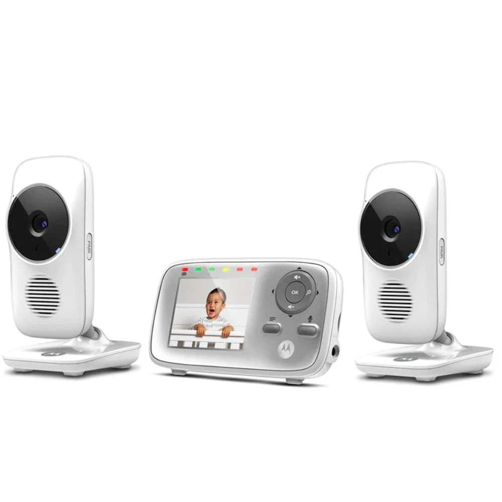 Motorola Baby MBP483-2 Monitor, Dual Camera - Two-Way Audio & Temperature