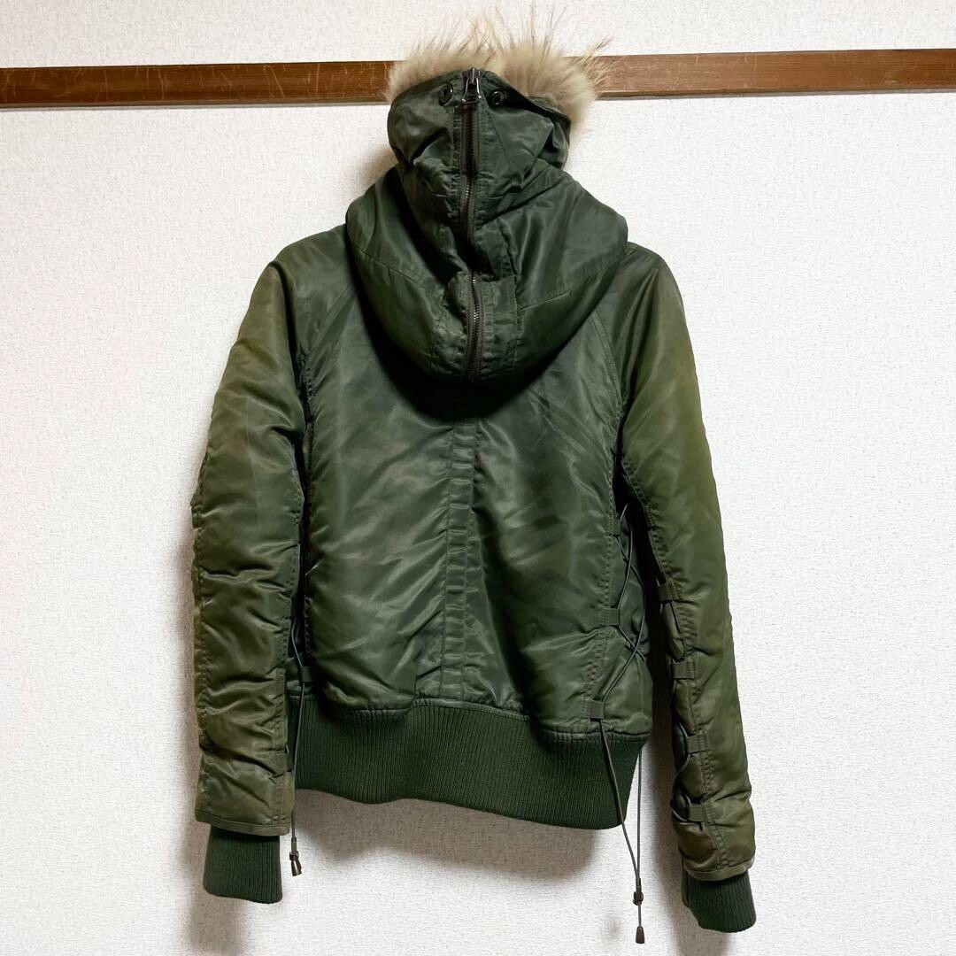 【渡月橋】AVIREX N-2B Flight Jacket AVIREX N-2B flight jacket Green Size S free shippping from