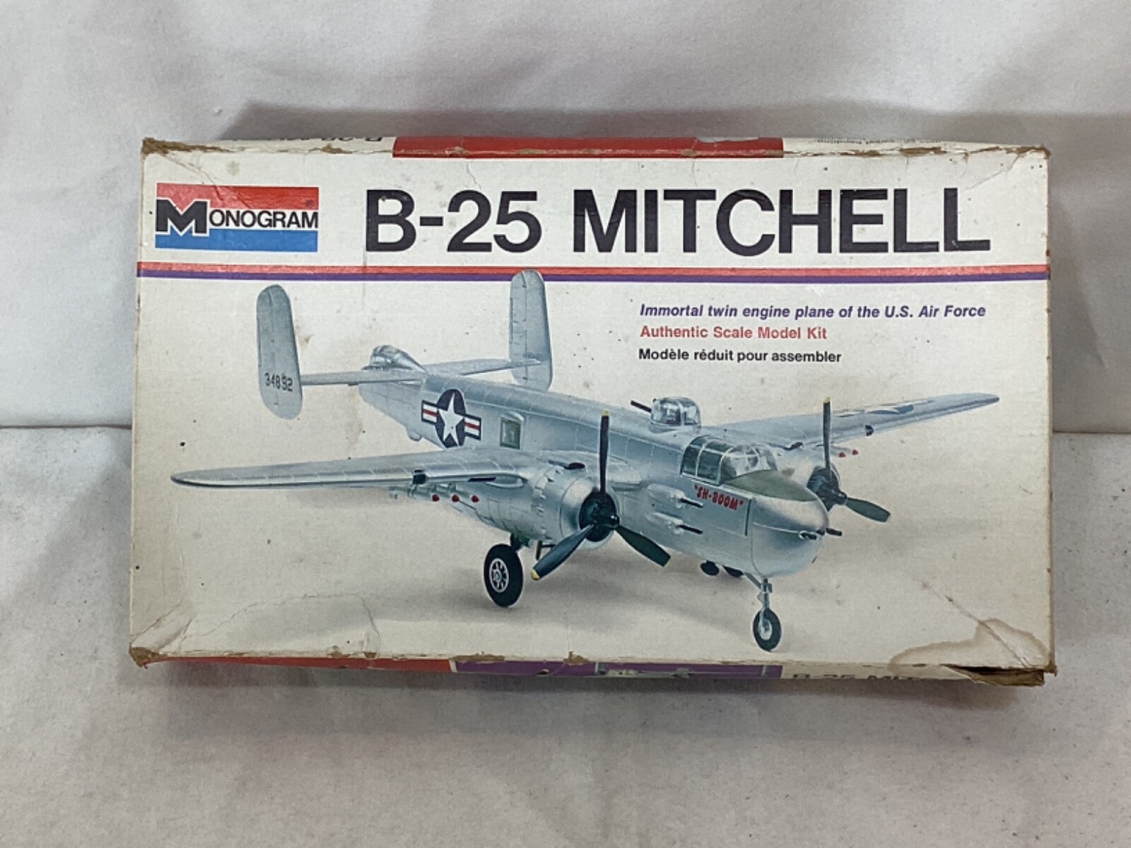 1973 Monogram Army WWII b24 Mitchell Model Kit 1:68 Scale NEW Sealed ...