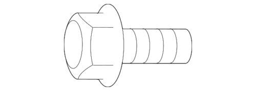 Tornillo de polea de bomba de agua del motor para Ford (N/P -N806282-S437)