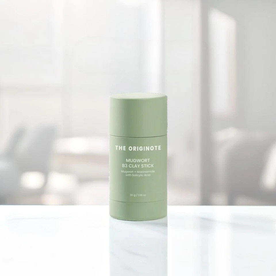 THE ORIGINOTE Mugwort B3 Clay Stick Mask 40g Acne Care Oil Control & Exfoliating - Image 4 of 4