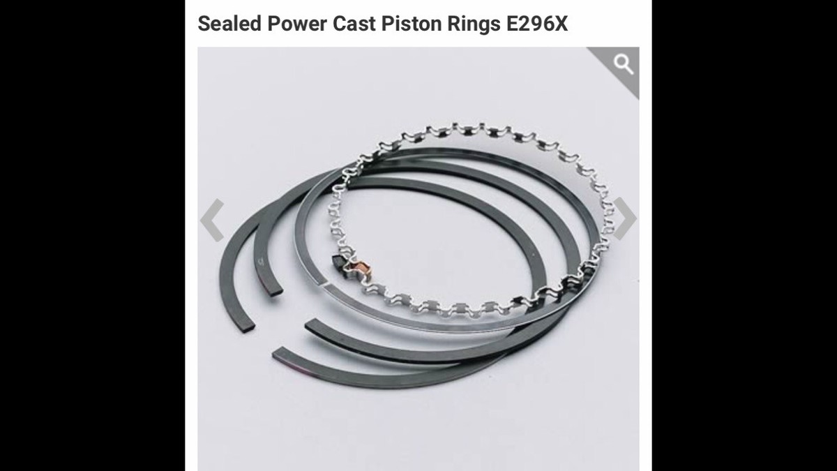 Sealed Power Cast Piston Ring Set E296X Sealed Power Cast Piston Ring Set E296X