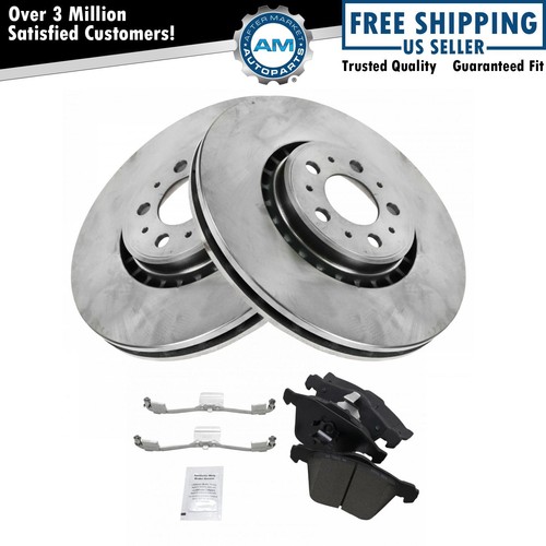 Front Ceramic Brake Pad Set 2 336mm Rotor Pair Kit for 0309 Volvo XC90
