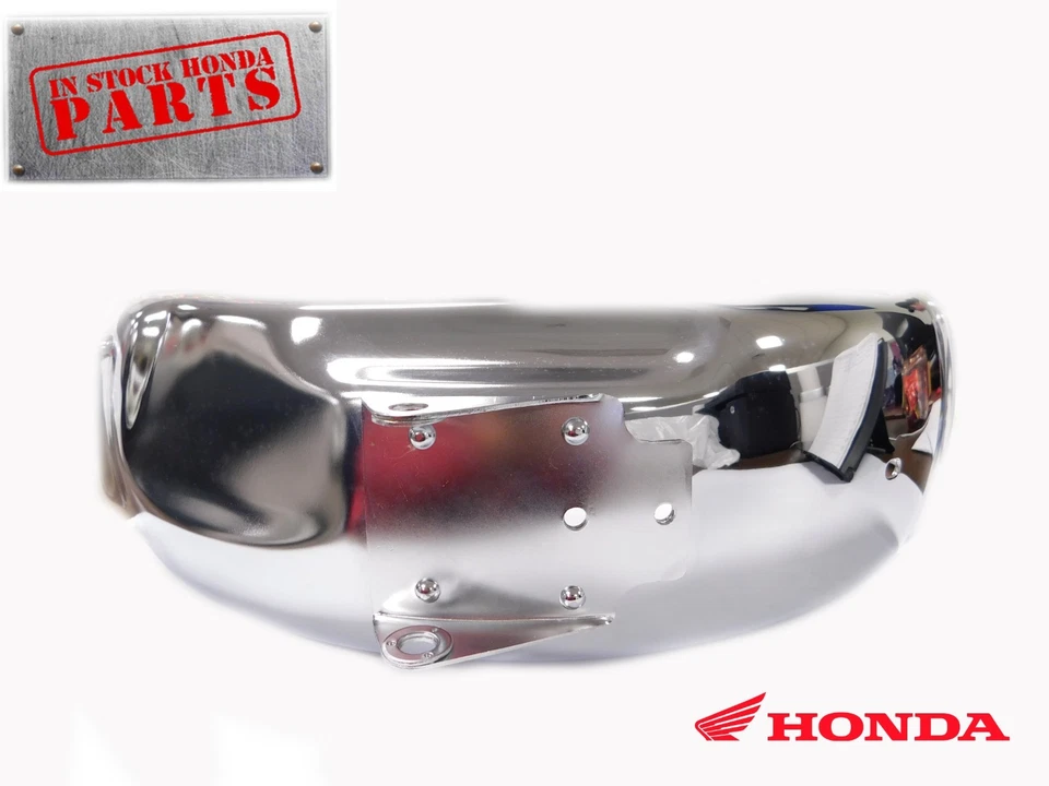 Nuevo guardabarros trasero cromado 1972-1977 Z50 A K3-K6 genuino Honda Mud Rock Guard OEM  Foto 2 de 3