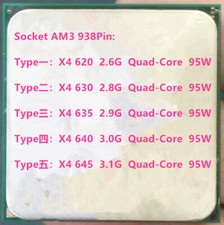 AMD Athlon II Quad-Core X4-620 X4-630 X4-635 X4-640 X4-645 Socket AM3 CPU