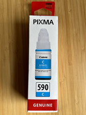 3 genuine boxed 70ml Canon GI-590 inks - Colours : Cyan, Magenta & Yellow