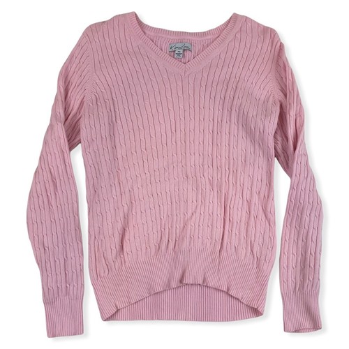 Pink Cable Knit Sweater 