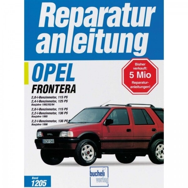 Thumbnail - Opel Frontera (12.1992-2004) Reparaturanleitung Bucheli Verlag