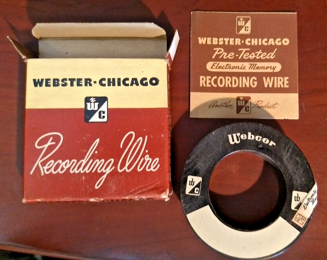 NOS Vintage ster Chicago Recording Wire W175 Open Box For Pictures