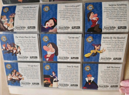Vintage "Snow White & The Seven Dwarfs" Skybox Disney Trading Cards - Picture 10 of 24