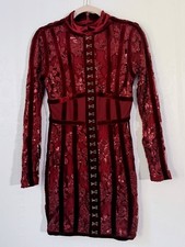 House of CB Red Mini Collared and Corset| Size S