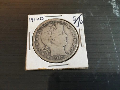 1912-D 25C Barber Quarter in Good condition