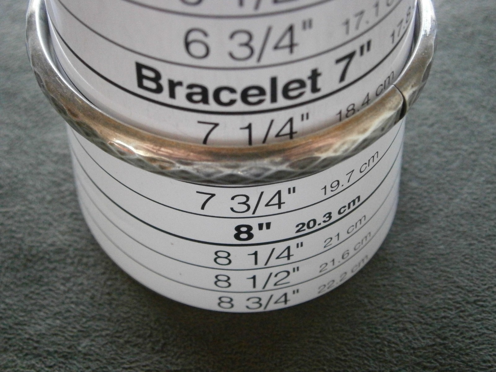 Patterned Vintage Sterling Silver Hinged Bangle D… - image 2