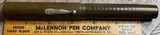 Huge Waterman 20 Fountain Pen in Chased Hard Rubber - Very Large 14k Fine Nib
