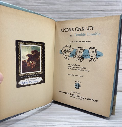ANNIE OAKLEY in Double Trouble 1958 Hardback Vintage Whitman - A10 - Foto 5 di 6