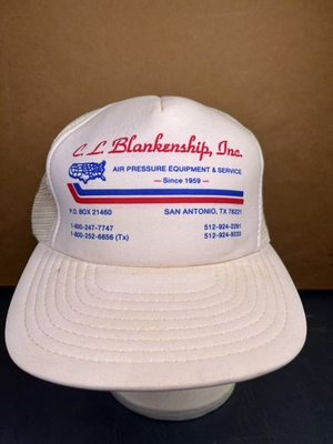#ad #ad Vintage C L Blankenship San Antonio Texas Air Pressure Equipment SnapBack Hat $18.74