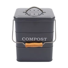 Compost Bin Kitchen Countertop Indoor Compost Pail Bucket, Great for Food Scr...