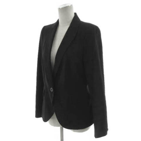 ZARA BASIC Jacket Peak Lapel Single 1B Face Black… - image 6