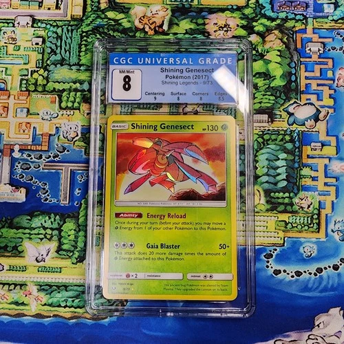 Shining Genesect - 9/73 - Pokemon Shining Legends CGC 8 Near Mint