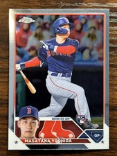 2023 Topps Chrome Baseball Masataka Yoshida Boston Red Sox Base RC #167