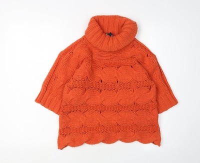 French Connection Rollkragenpullover Pullover Damen Orange, S