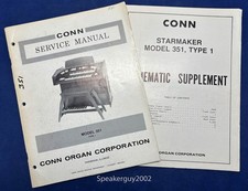 Original Conn Organ Service Manual / Model 351 Type 1