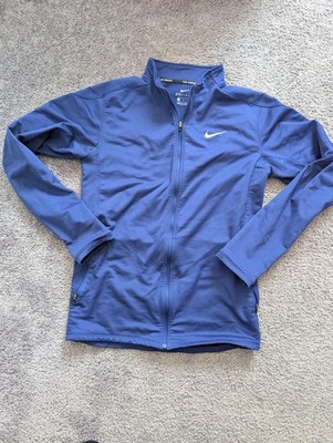 Nike Blue Full Zipper Running Jacket Foe Men. Good Condition.
