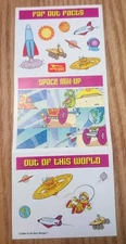 Vintage In N Out Burger Sticker Kids Space Mix Up 2004