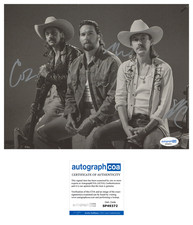 'Midland' Full Band Signed 8x10 Photo Mark Wystrach, Jess & Cameron ACOA