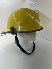 Bullard Firedome FX/PX Fire Helmet/Face Shield Yellow W/Reflectors 1997