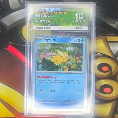ACE Grading 10 Psyduck Promo #007 2025 Black Star Promo English 70HP