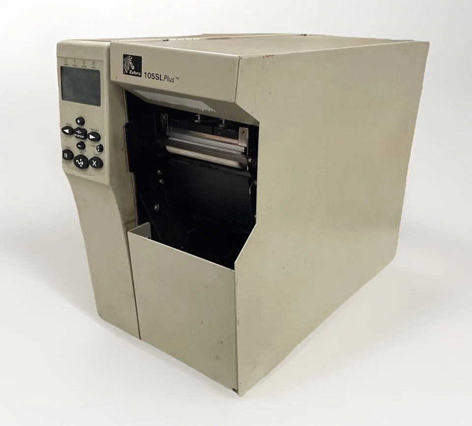 Zebra 105SL Thermal Transfer Industrial Label Printer with Power Supply - Image 2 of 3