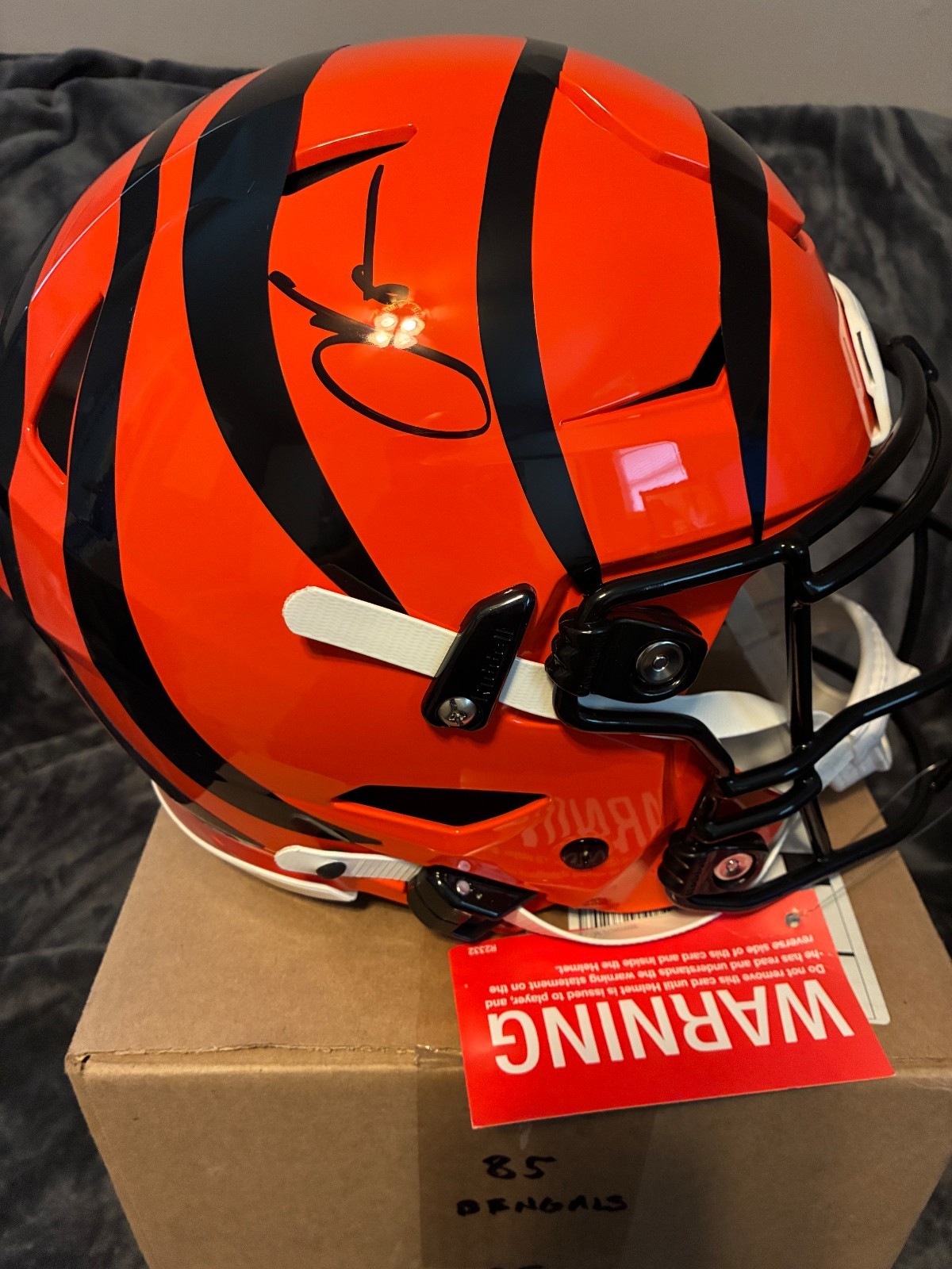 Chad Johnson Signed Bengals Full Size Speedflex Helmet The Real Autograph COA 